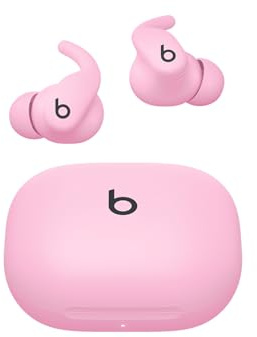 Beats - Powerbeats Fit - Wireless Noise-Cancelling Workout Earbuds with Upgraded Secure Fit Wingtips, IPX4, Up to 30H of Battery Life & Charging case, Compatible with Apple & Android - Power Pink