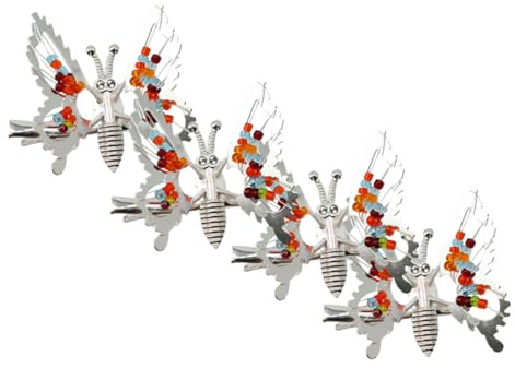 BIUDECO Mollette per Capelli Molla con Farfalla Clip Decorative in Metallo Resistenti per Feste Uso Quotidiano e Regali Design Creativo che Simula Movimento Flutter Confezione