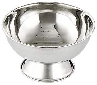 Ciotola da barba in acciaio inox da uomo per sapone da barbiere tazza per pulizia del viso con pennello da rasoio