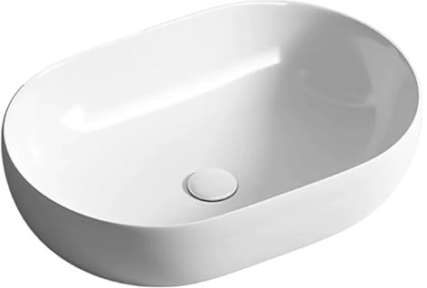Lavabo Bajo Encimera de Cerámica Fundida a Alta Presión, Diseño Minimalista, Fácil Instalación, para Baños Modernos(46cm/18.1in)