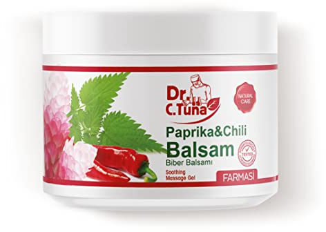 FARMASi Paprika & Chili Balsam, Soothing Warming Massage Gel, Helps Ease Muscle Tension and Supports Relaxation & Recovery, Smooth Non-Greasy Body Balm, 16.9 fl oz