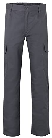 VELILLA 103003; Pantalón 100% algodón Multibolsillos; Color Gris; Talla 60