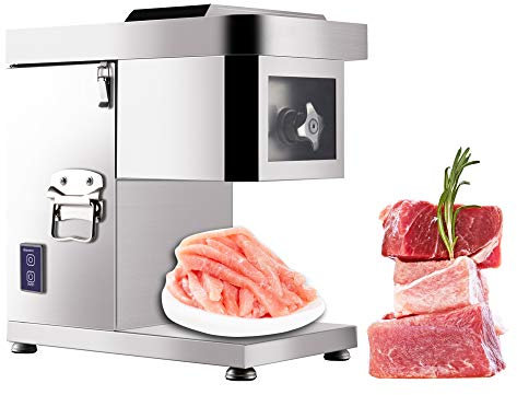 Machine de découpe de viande commerciale, machine de découpe de légumes frais électrique en acier inoxydable, machine de découpe de viande, trancheuse professionnelle pour hachoir à viande et fruits