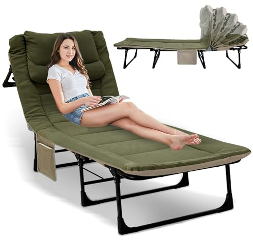 Campingsäng hopfällbar fältsäng xxl – campingsäng extra bred 190 x 65 x 30 cm, campingsäng, vikbar lätt – trädgårdsstol, justerbart ryggstöd upp till 200 kg, karpfåtölj för utomhusbruk, inomhus