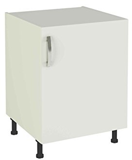 Meka-Block K-1401-BCO - Módulo de Cocina bajo 1 Puerta, Color Blanco Soft