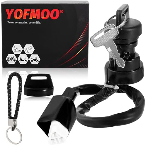 YOFMOO Interruptor de llave de encendido compatible para Kawasaki KVF650 KVF700 KFX700 KSV700 KVF750 Brute Force Prairie 650 700 750 27005-0019 27005-1267 27005-1230