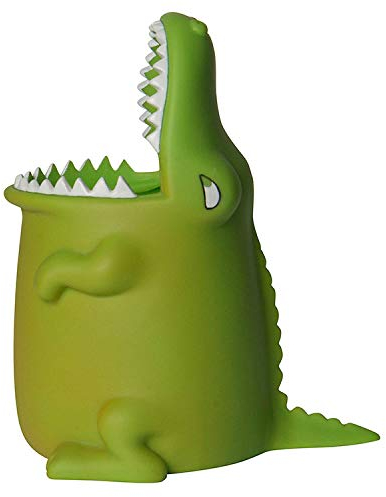 Winkee - Tierischer Zahnbürstenhalter Kroko I Zahnbürstenhalter für Kinder ohne Bohren I Tierzahnbürstenhalter