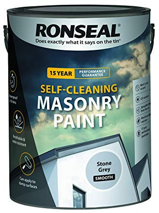 Ronseal Self-Cleaning Masonry Paint - Stone Grey - 5l