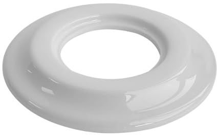 Marco empotrable 1 elemento, porcelana blanca, diseño moderno, ideal para iluminación en hogares y oficinas.