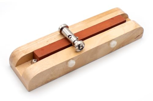 Pietra per Affilare Cacciavite, con Guida di Base in Legno, Supporto per Cacciavite da Orologiaio, Strumenti per la Riparazione di Orologi