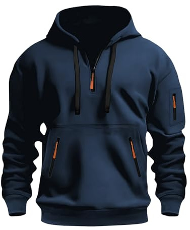 TOFOTL Felpe da Lavoro Uomo Invernali Militare Cotone Felpa Marca Firmati Maglione Firmato Vestiti Fit con Zip Stilo Sport Vestiti Uomo Leggero Merino Maglia Collo Alto 15-Bordeaux XL
