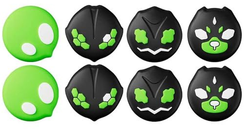 MatoSan® 8X Tapas para Thumbstick – Accesorios para Switch 2 – Ergonomía Joystick Grip Caps para mejor agarre y precisión – Gaming Tapas para pulgar para controladores (Versión 17)