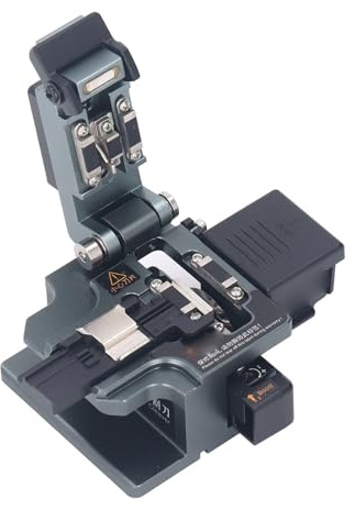 Chrees 3 in 1 Optical Fiber Cleaver Auto Rebounding High Accuracy Fiber Optic Cutter with Scale for Bare Pigtail Leather
