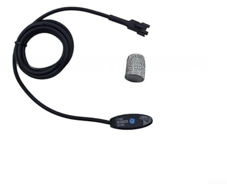 Spelonify Bicicleta, sensor de efecto Hall ABS, señal estable, transmisión resistente al desgaste, compatible con E y piezas de bicicleta, color negro