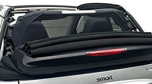 Aperta Filet Coupe-Vent Compatible avec Smart ForTwo A451 Noir Filet Anti-remous 100% sur Mesure OEM Qualité Windschott fabriqué aux Pays-Bas