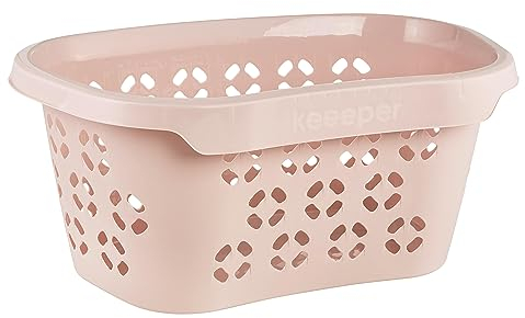 keeeper Cesta per il Bucato con Supporto per i Fianchi, Permeabile all'Aria, 30,5 L, Anton, Nordic Pink (Rosa)