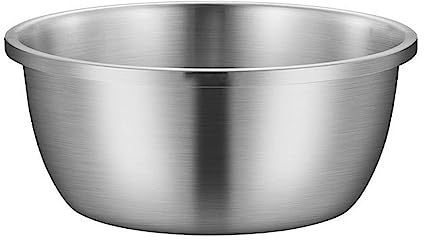Stainless Steel Mixing Bowls, Multi-Functional Mixing Bowls for Kitchen Storage, Ideal for Mixing & Prepping, Stainless Steel Mixing Bowls Set for Cooking Food, Baking, Breading, Salad ( Size : 18cm )
