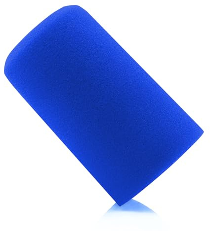 LEFXMOPHY SM7B Pop Filter for Shure SM7B SM7dB Vocal Microphone RK345 Replacement Windscreen,Blue Windsock Cover 1-Pack Wind Foam Cover