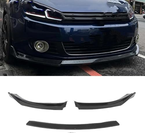 zjxtnb Frontspoiler Lippe Spoilerlippe Splitter Für Golf 6 MK6 Standard TSI TDI 2008-2012, Front Bumper Karosserie-Anbauteile Frontstoßstange Diffusor Spoilerlippe