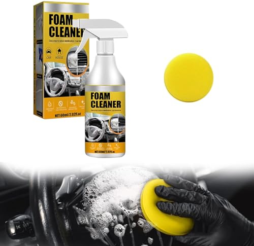 Multifunctional Car Foam Cleaner,Limpiador Espuma Multiusos,Foam Cleaner All Purpose,Limpiador de Espuma de Coche,Spray Limpiador Espuma Multiusos para Interiores de Coche,Cocina,Baño
