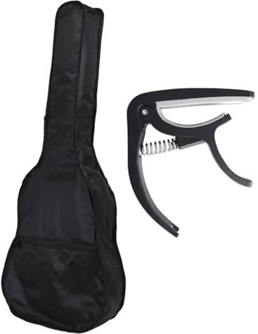 XMNIVATE 1 Piece of Acoustic Guitar Case, 1 Piece of Guitar Tuning Clip, Guitar Performance Bag, Guitar Waterproof Bag, Guitar Protection Bag