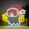 Looklight Santa Claus Neon Sign Christmas Neon Signs for Wall Decor Christmas Led Neon Sign Hat Santa Claus Neon Lights for Bedroom Living Room Bar Christmas Party Decoration Gift