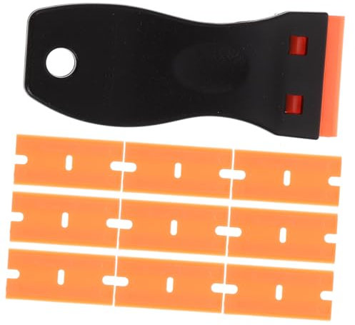 1 Jeu Lame de retrait de colle nettoyage lames de rasoir décapant de papier peint Grattoir pour stickers lame rasoir lame de rasoir dissolvant d'adhésif rasoir grattoir Plastique HOMSFOU