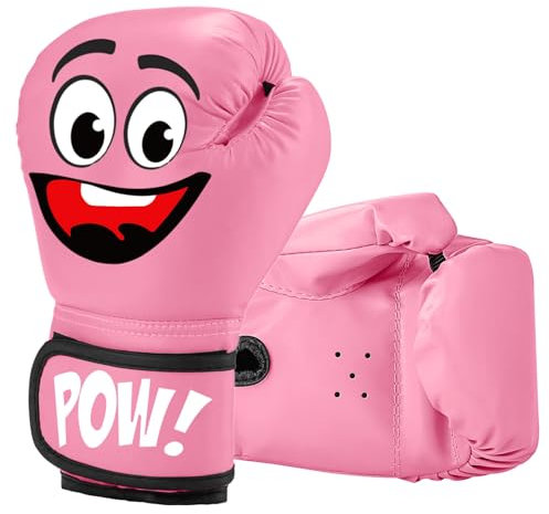 JUOIFIP Boxhandschuhe Kinder, 4oz Kinder Boxhandschuhe zum Boxsack Sparring Training, MMA, Muay Thai, Kickboxen & Kampfsport Junior