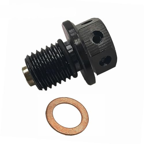 Tornillo del tapón de drenaje de aceite for Honda CBR 1000 600 900 RR CB 650F 500F 400F 300F 250R 125R 300R 400X CBR600RR CBR900RR CBR1000RR(Black)