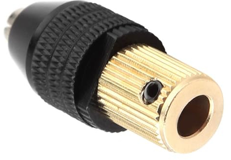 Eminchu Mini Accesorios para Taladro Eléctrico Portabrocas Resistente Al Desgaste para Taladrar, Pulir y Esmerilar para Entusiastas del Bricolaje Latón + Aleación de Aluminio (Apertura 5MM)