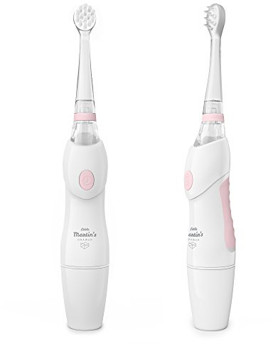 Little Martin’s Kids Electric Toothbrush – Sonic, Super Soft, LED Light, Auto Timer for Toddler Training – High Efficiency Battery Operated (Pink)