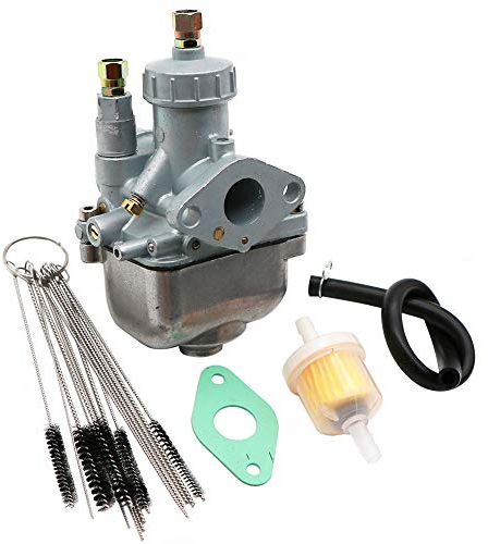 Dokili Vergaser 16mm 16N1-11 für Simson S50 S51 S53 S70 KR51/2 ZT Tuningvergaser, + Vergaser Carbon Reiniger Kit & Kraftstofffilter Dichtung