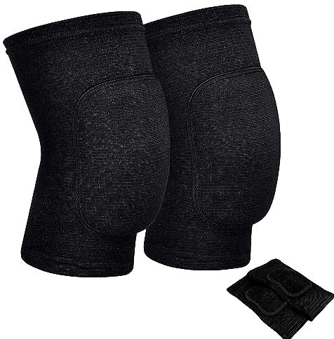 RYBTB Volleyball Knee Pads for Dancers, Soft Breathable Knee Pads for Men Women Kids Knees Protective, Knee Brace for Volleyball Football Dance Yoga Tennis Running Cycling Workout (Small-Black)