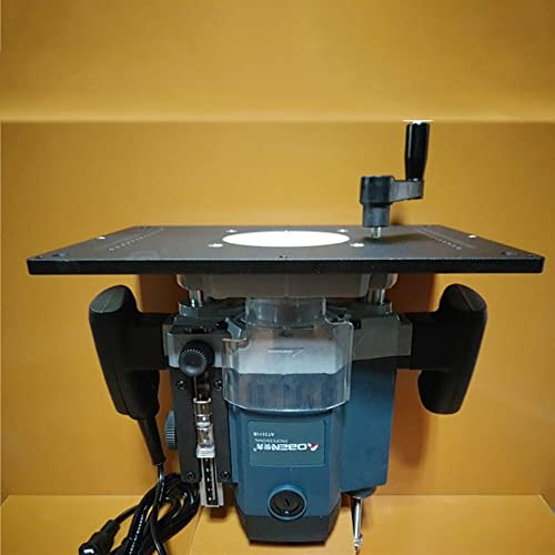 Jieotwice 3311B Máquina de Grabado Con Tapa de Elevación para Carpintería, Fresadora Eléctrica de Madera, Enrutador de aluminio, Placa de Inserción de Mesa para Banco de Trabajo de Carpintero