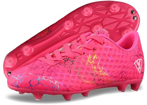 Vizari FG Fußballschuhe Kinder mit Stollen | Unisex Fussball Schuhe Jungen Mädchen | Outdoor Soccer Cleats Turf Football Boots für Training & Matches Gr. 25–38