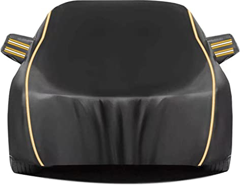 Autoabdeckung Für Porsche Boxster 986 1996 | Regen- und staubdichte Vollgarage for den Außenbereich mit Aufbewahrungstasche (Color : Black)