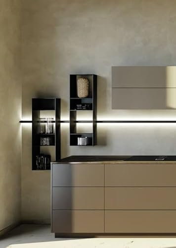Naber 8041217 Transform topphylla, 750 x 300 x 180 mm (H x B x D) för relingsystem, matt svart