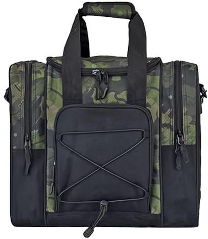 Bowlingtaschen 1 Ball – Bowlingtasche mit einer Kugel, Bowlingtasche 1 Balltasche – gepolsterte Tragetasche für Bowlingkugelhalter, verstellbarer Gürtel, Handtasche, multifunktionale Tasche für Handtu