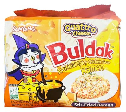 Samyang Quattro Cheese Flavour Buldak Ramen Pack of 5