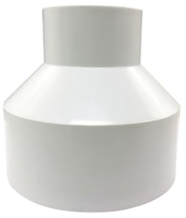 4 x 2 PVC DWV Reducer Coupling Adapter (Socket x Socket) Schedule 40 Slip Reducing Coupling Pipe Fittings for Home Sewer Plumbing