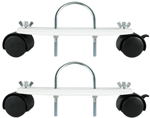 Mobile Pulley Holder for Oil Filled Radiator 360° Swivel Electric Heater Frame Base with Black Wheels Easy to Install