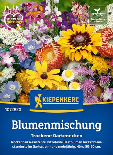 Kiepenkerl Blumensamen-Mischung Trockene Gartenecken 1072820 - Die perfekten, hitzefesten Beetblumen für problematische Standorte in Ihrem Garten. -Saatgut - blumensamen mehrjährig winterhart