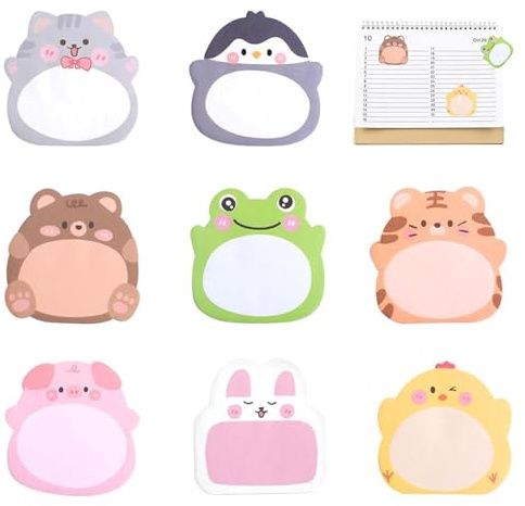 Sumnos - Lot de 32 petits blocs-notes autocollants pour enfants, petits cadeaux pour élèves et anniversaires d'enfants(B)