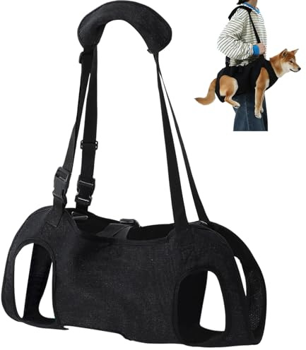 Shinylin Dog Carry Sling Emergency Backpack Dog Lift Harness, M