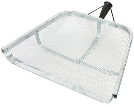 Setaccio per terreno da giardino – Pala in acciaio, setaccio ergonomico per il terreno, raccolto portatile, strumento efficiente per piantare giardinaggio agricoltura diserbo raccolta sabbia