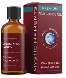Mystic Moments | Olio di fragranze di caramelle di Natale - 100 ml - perfetto per saponi, candele, bombe da bagno, bruciatori di olio, diffusori e articoli per la cura della pelle e dei capelli