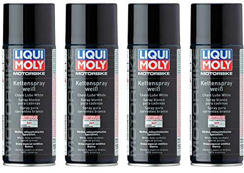 ILODA 4X Original Liqui Moly 400ml Motorbike Kettenspray Weiß Chain Spray White 1591