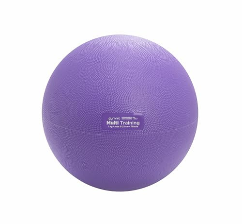GYMNIC Balón medicinal hinchable de 23 cm de diámetro, 1 kg, ideal para entrenamiento funcional, ejercicios de fuerza, coordinación y rehabilitación, rellenable de agua hasta 5 kg