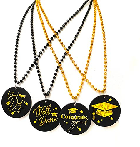 YSPPF Graduation Medallion Pendant Beads Necklaces Party Favors(24 Pcs)