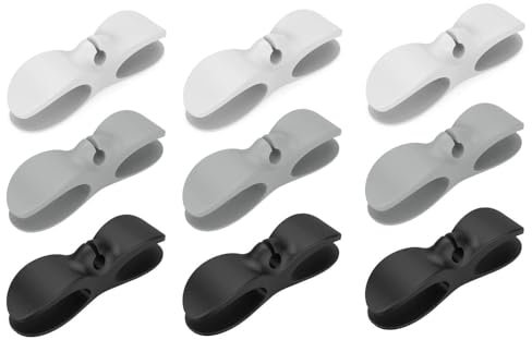 Changyeah Organiseur Cordon d'Appareils,Organisateur de câbles 9 pièces pour ranger les câbles d'appareils de cuisine, de bureau, etc